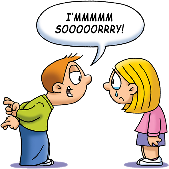 Some People Apologize Almost For Their Own Existence - Apologize Clip Art (600x601)