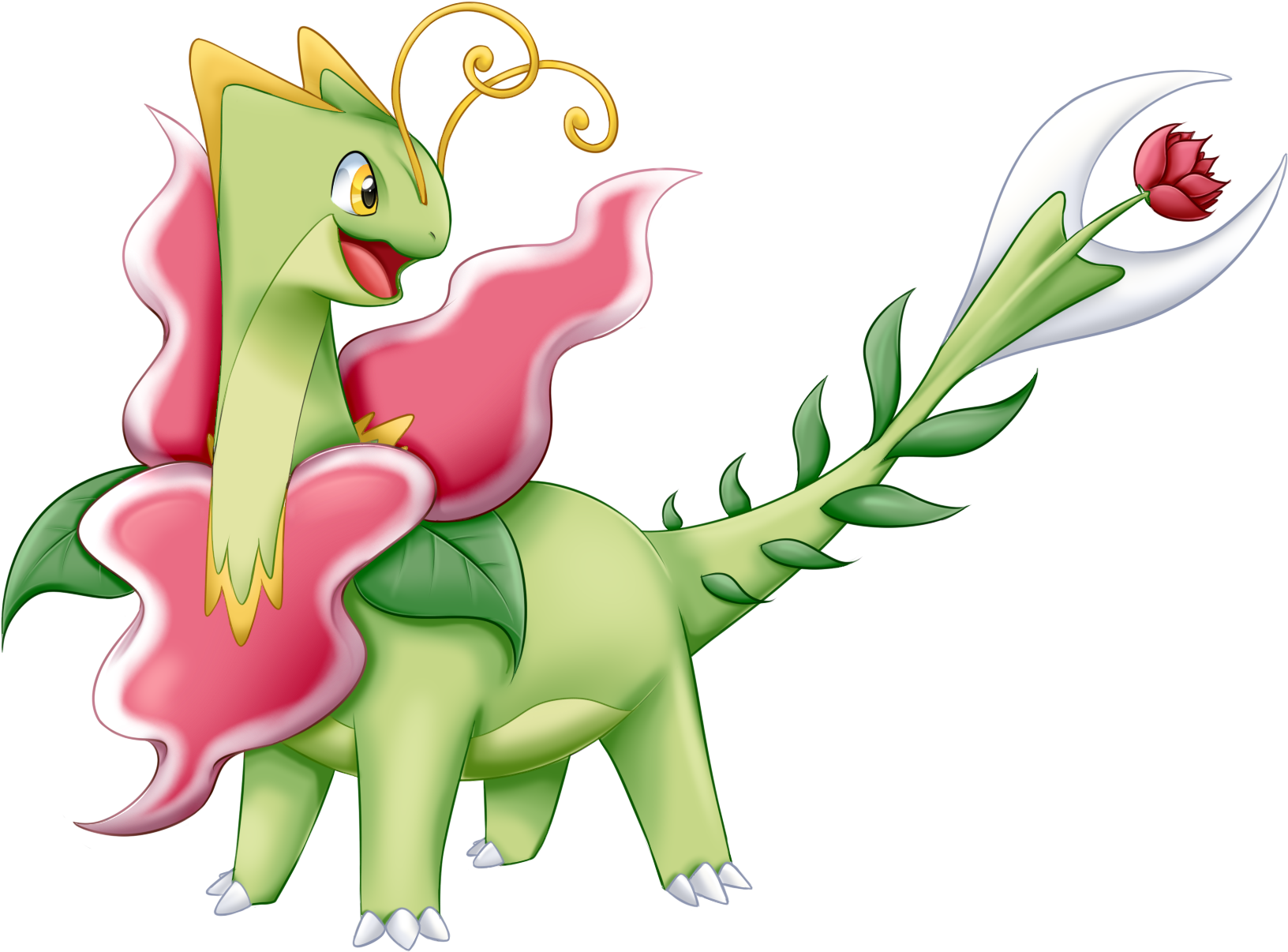 Mega Meganium Y By Autumn-dreamscape - Shiny Meganium (1696x1317)
