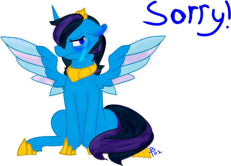 Sorry By Bluetopaz02 - Cartoon (841x616)