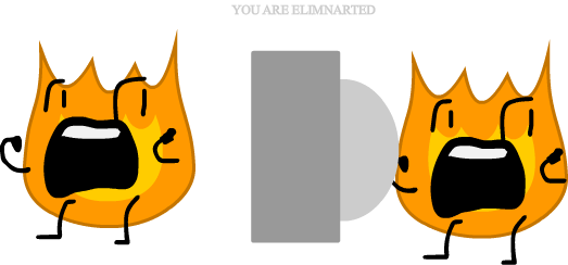 Firey Finds Out About Him Being Eliminated And Freaks - Bfdi Feetish (523x244)