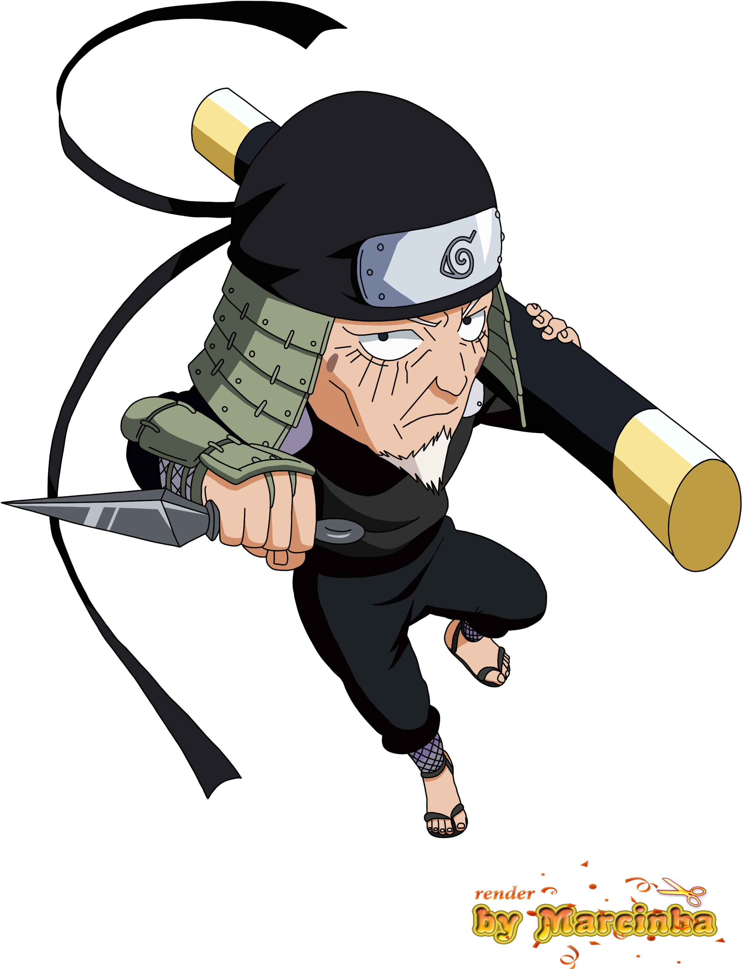 Chibi Sarutobi By Marcinha20 - Hokage Chibi (2500x3500)