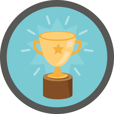 Online Done Right Wins - Illustration (396x396)