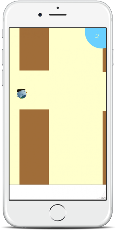 Flip Flap Flat Cappy Bird Is Optimised To Fit On All - Iphone (450x757)