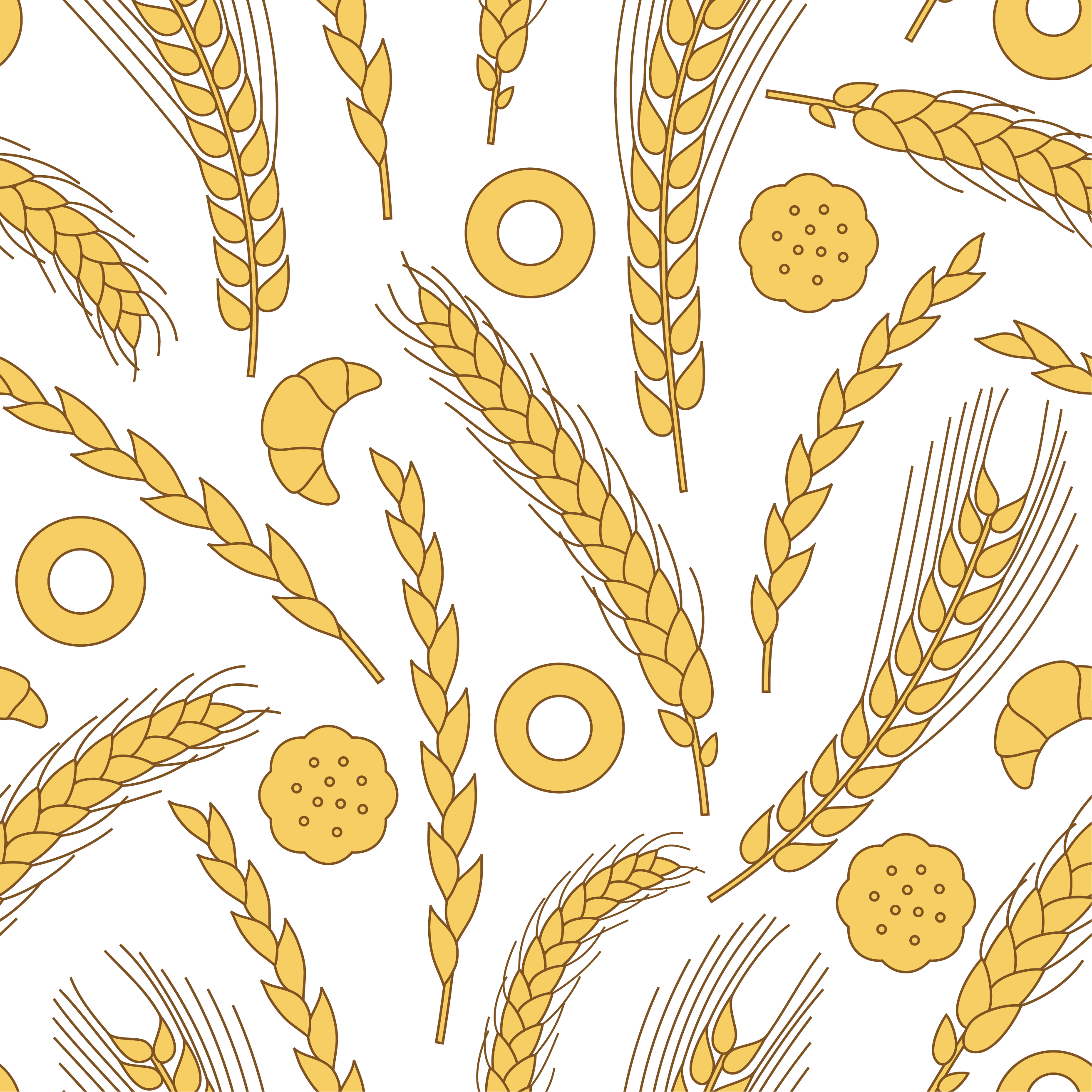 Vector Wheat Background - Wheat Pattern Png (2624x2624)