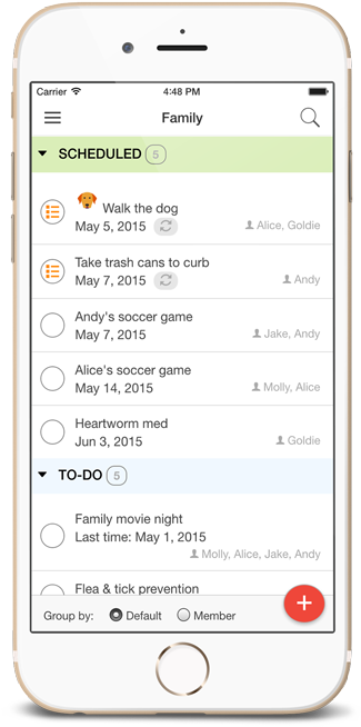 Family Schedule At A Glance - Seamless Order Notification (377x700)