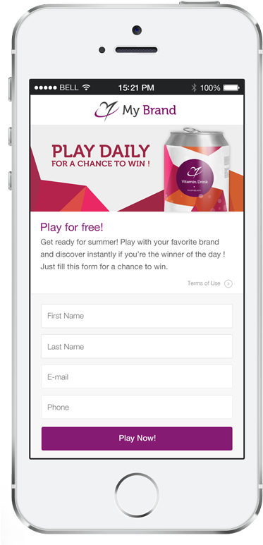 Create Custom/branded Mobile Games - Screenshot (384x779)