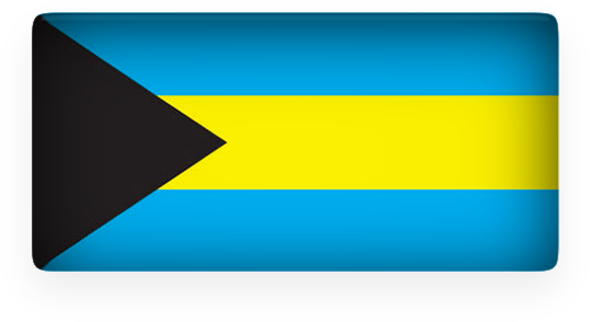 Bahamas Flag Clipart With Perspective Shadow - Bahamas Flag (539x294)