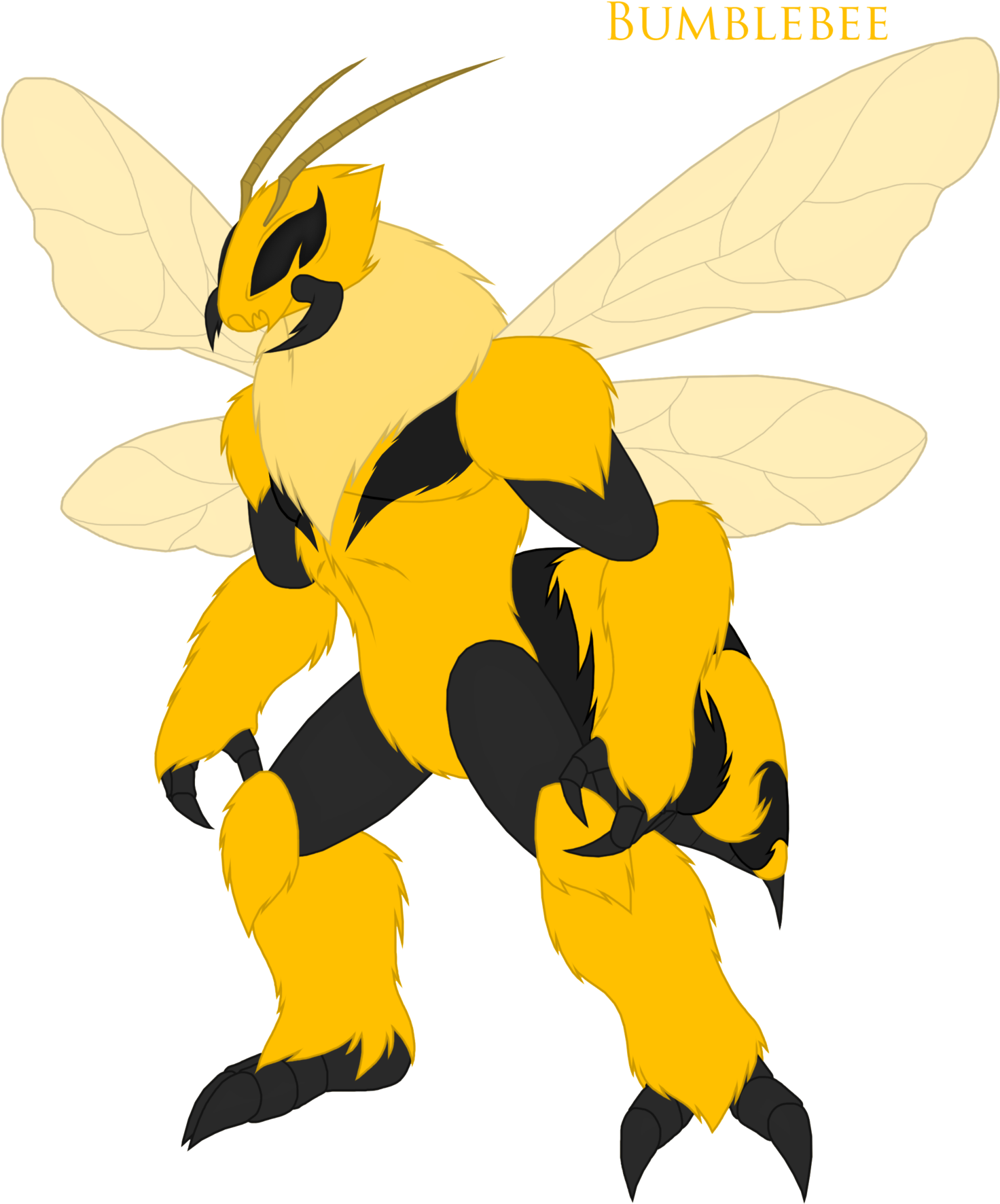Pyrus Leonidas 114 73 Bumblebee Kaiju Form By Pyrus - Kaiju Bumblebee (1600x1824)