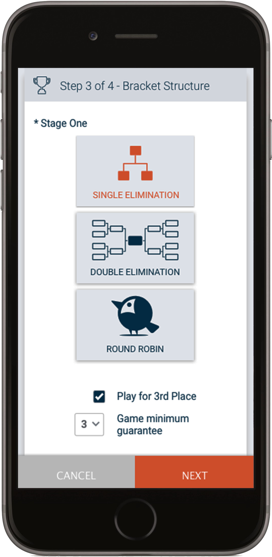 High Fidelity Prototype Of The Tournament Creation - Icon (1000x1975)