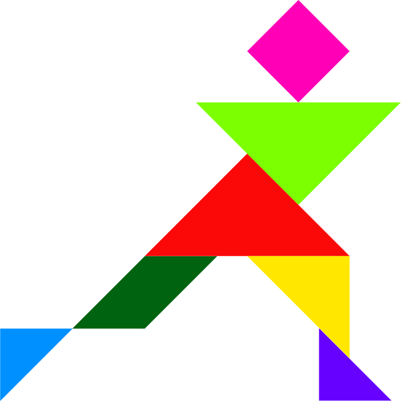 Cross, Flag, Christian - Tangram (800x800)