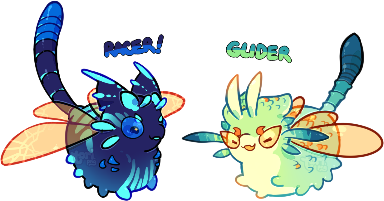 [closed] Dragonfly Pacapillar Auction By Toripng - Cartoon (1309x732)