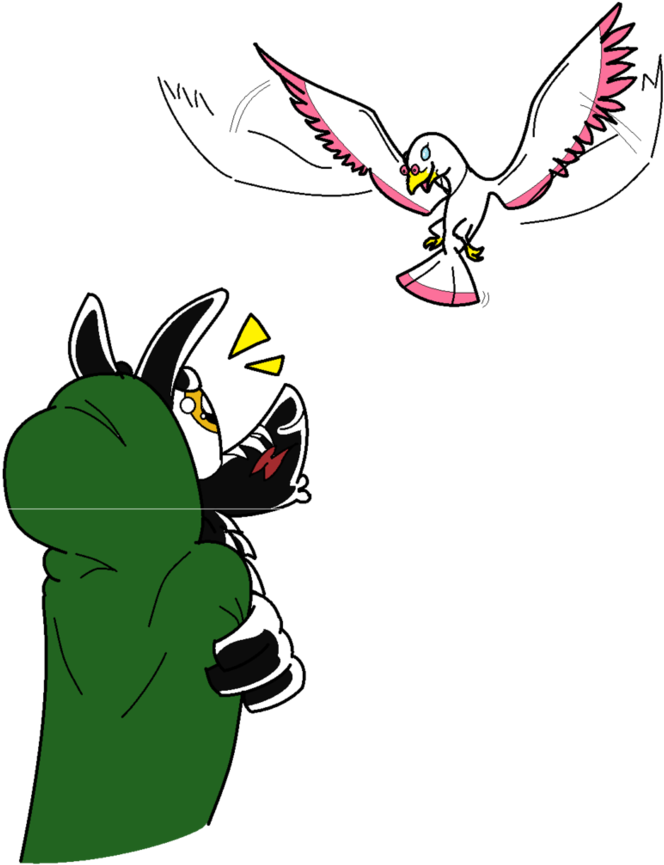 The Holy Dove And The Shy Angle Dog By Cpthelunargoat - Cartoon (880x908)