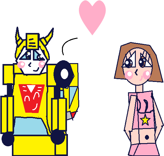 G1 Bumblebee X Mimi By G1bfan - Cartoon (681x536)