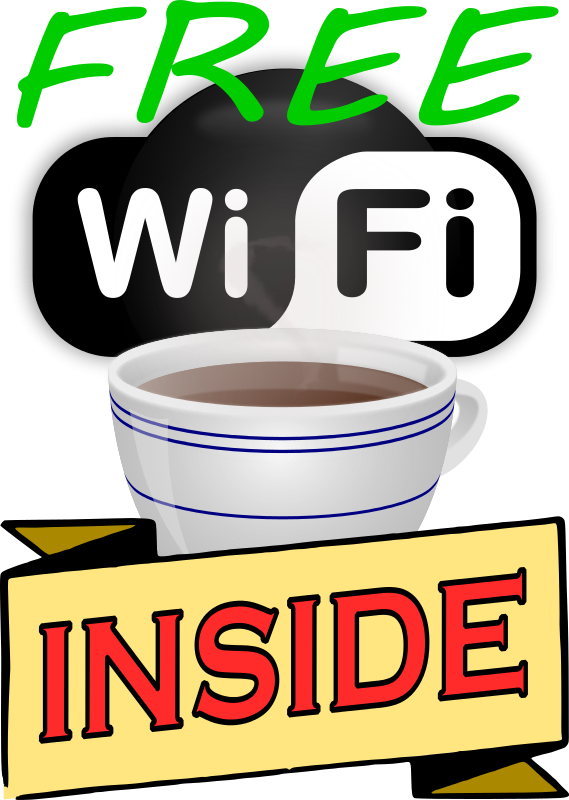 Free Wifi Inside Clip Art - Free Wifi Inside Png (569x800)