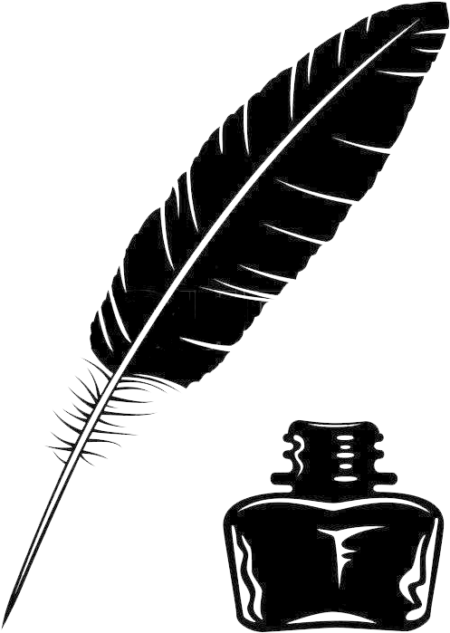 Quill Inkwell Drawing Clip Art - Quill Inkwell Drawing Clip Art (800x800)