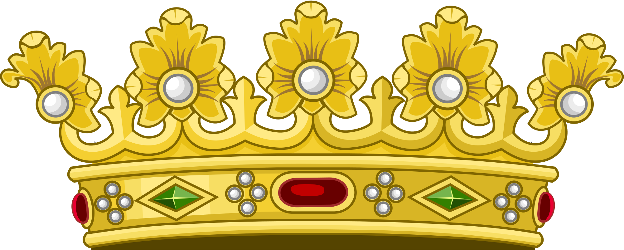 King Crown Cartoon 25, - Medieval Coat Of Arms (2000x813)