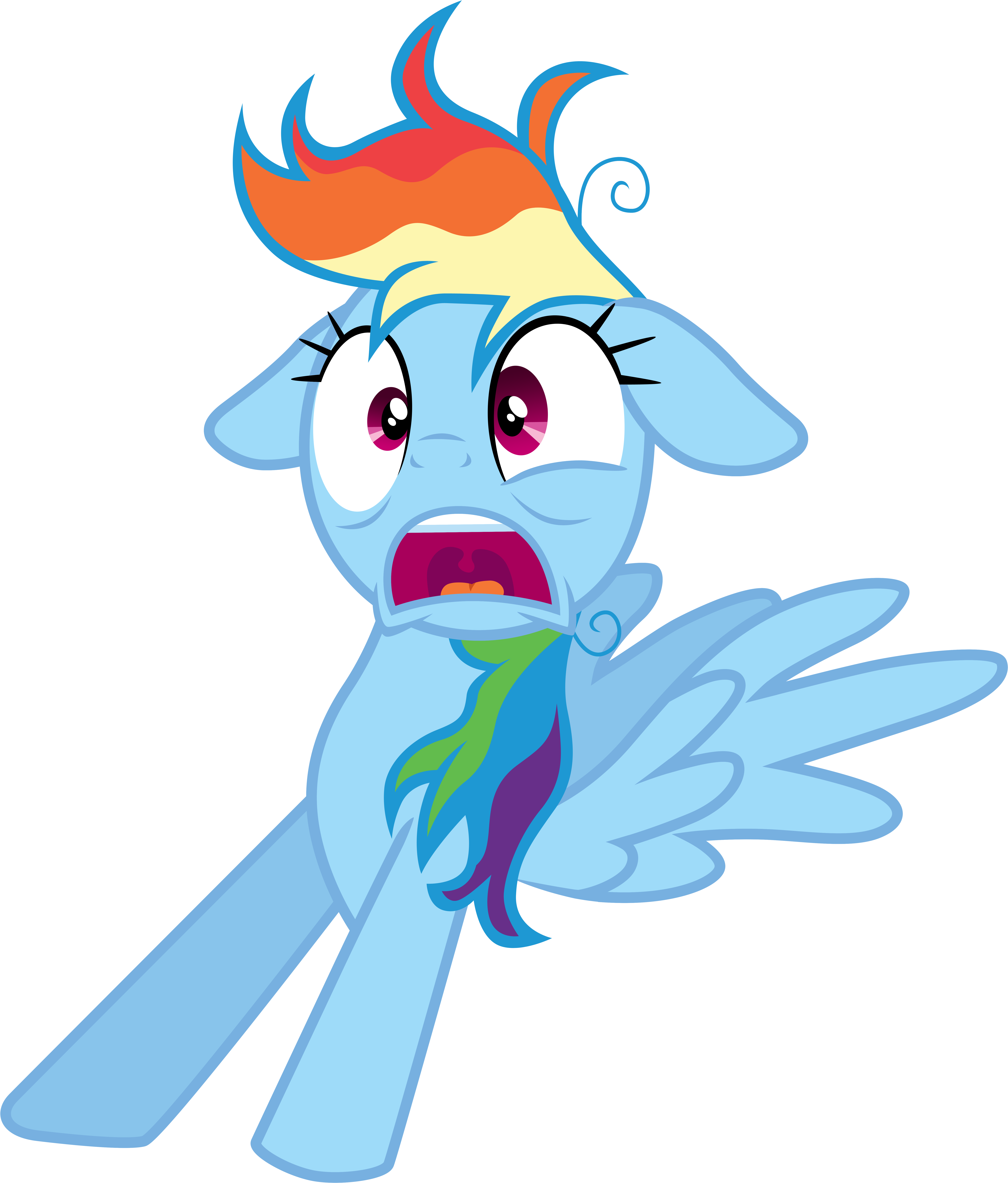 Rainbow Dash Startled Awake By Tardifice Rainbow Dash - Rainbow Dash Startled Awake By Tardifice Rainbow Dash (7000x8100)
