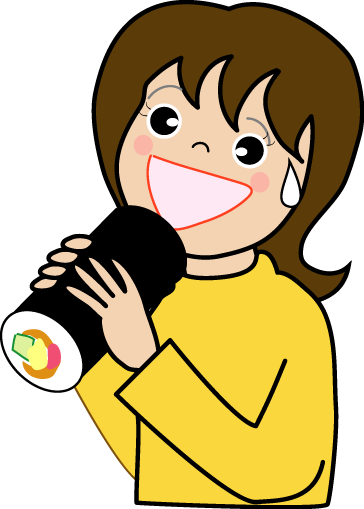 Ehou02 - Eat Sushi Cartoon (364x509)