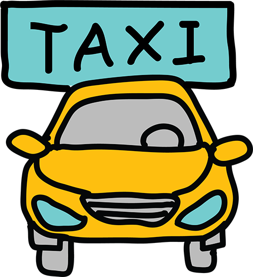 Taxi Sports Car Cartoon Clip Art - Taxi Sports Car Cartoon Clip Art (512x561)