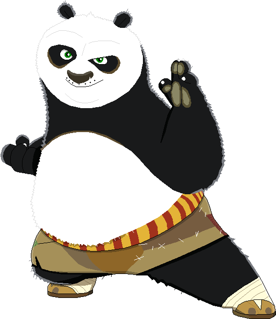 Po Crane Giant Panda Kung Fu Panda 2 Drawing - Po Kung Fu Panda Aquarelle (572x666)