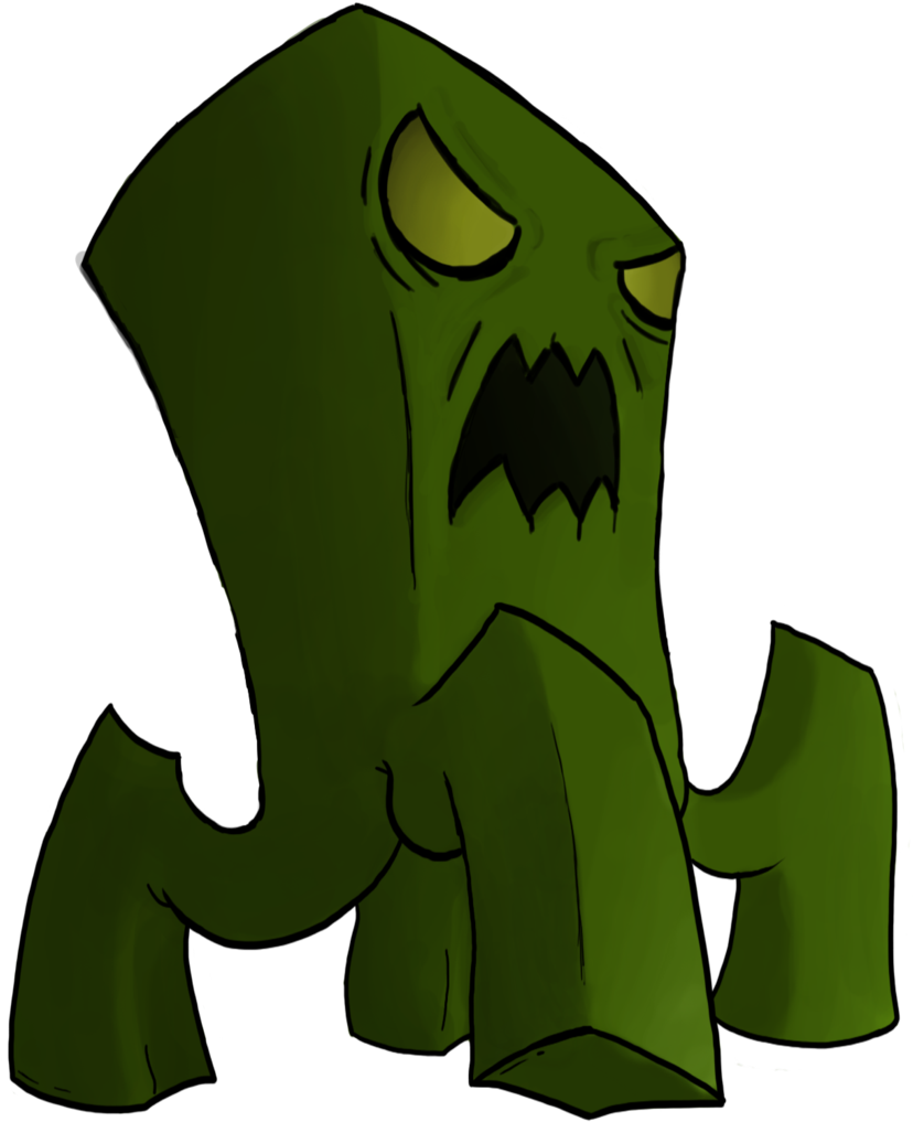 Creeper By Vulcan-hyperion - Minecrat Creeper Png (900x1079)