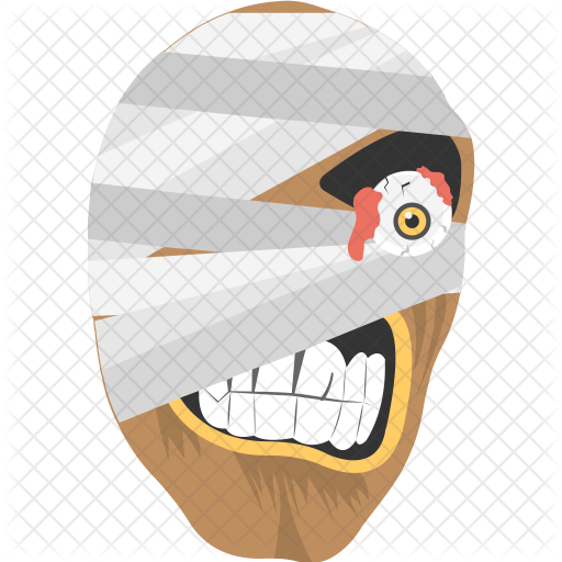 Mummy Mask Icon - Halloween (512x512)