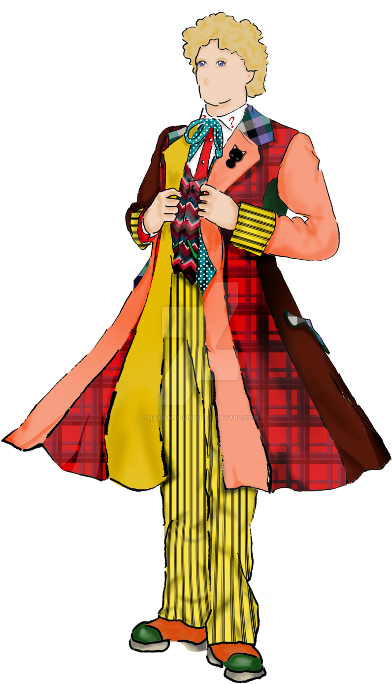 Sixth Doctor Illustration By Nathanielism Sixth Doctor - Cartoon (1024x1448)