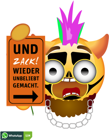 Horror Emoji Mit Gelbem Gesicht Und Totenkopf-makeup - Krank Smiley (500x500)