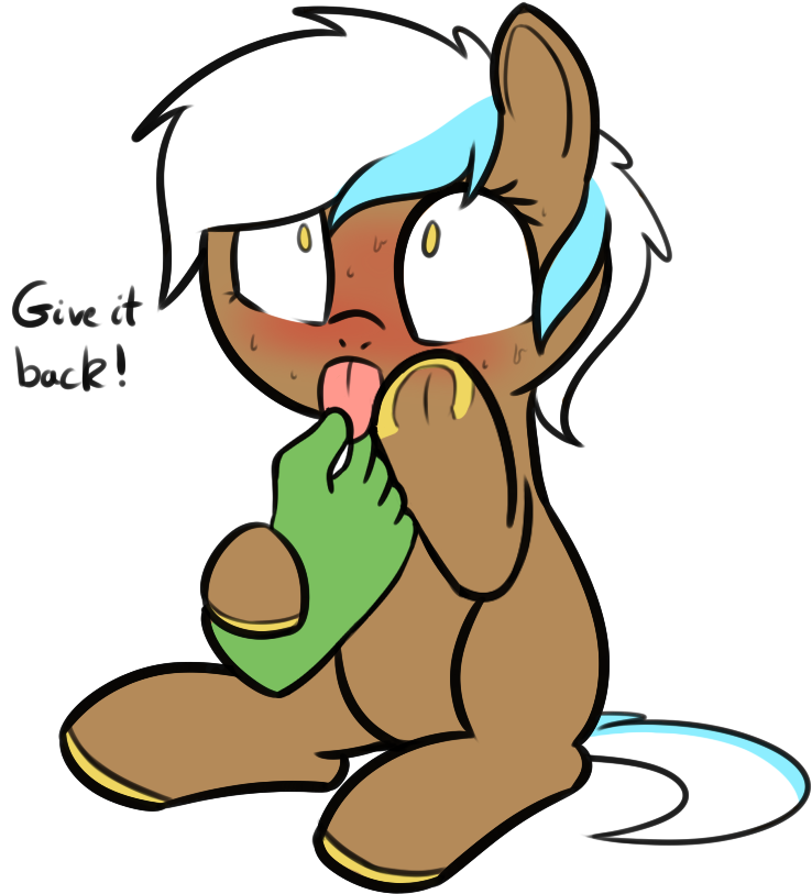 Neuro, Blushing, Disembodied Hand, Frog , Hand, Implied - Cartoon (815x914)