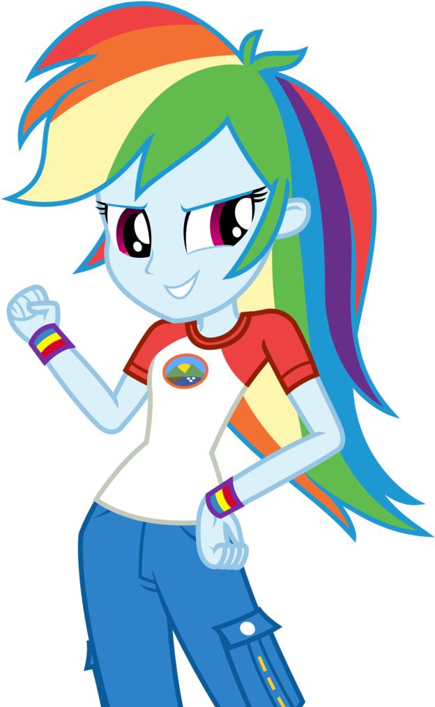 Sketchmcreations, Equestria Girls, Hand On Hip, Legend - Rainbow Dash (640x1024)