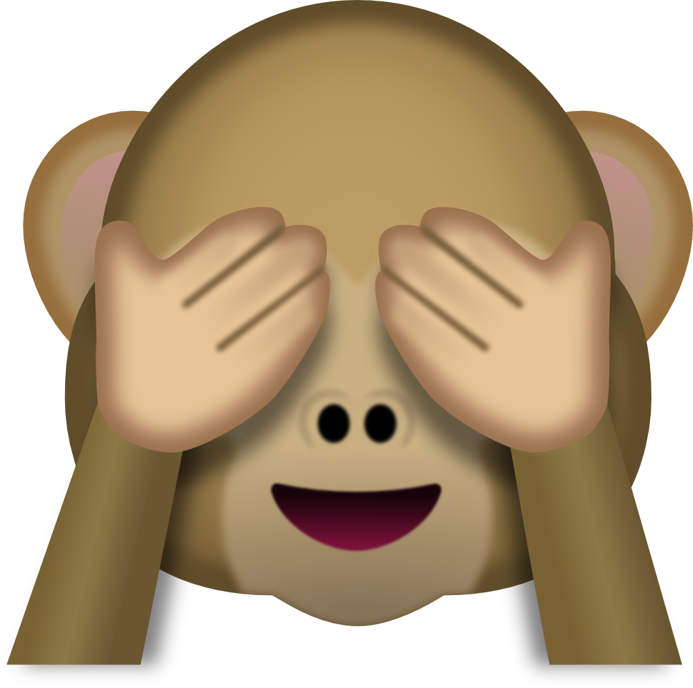 Are We Searching Safe - Monkey Emoji Tshirt See No Evil Hands Over Eyes Cute (1000x992)