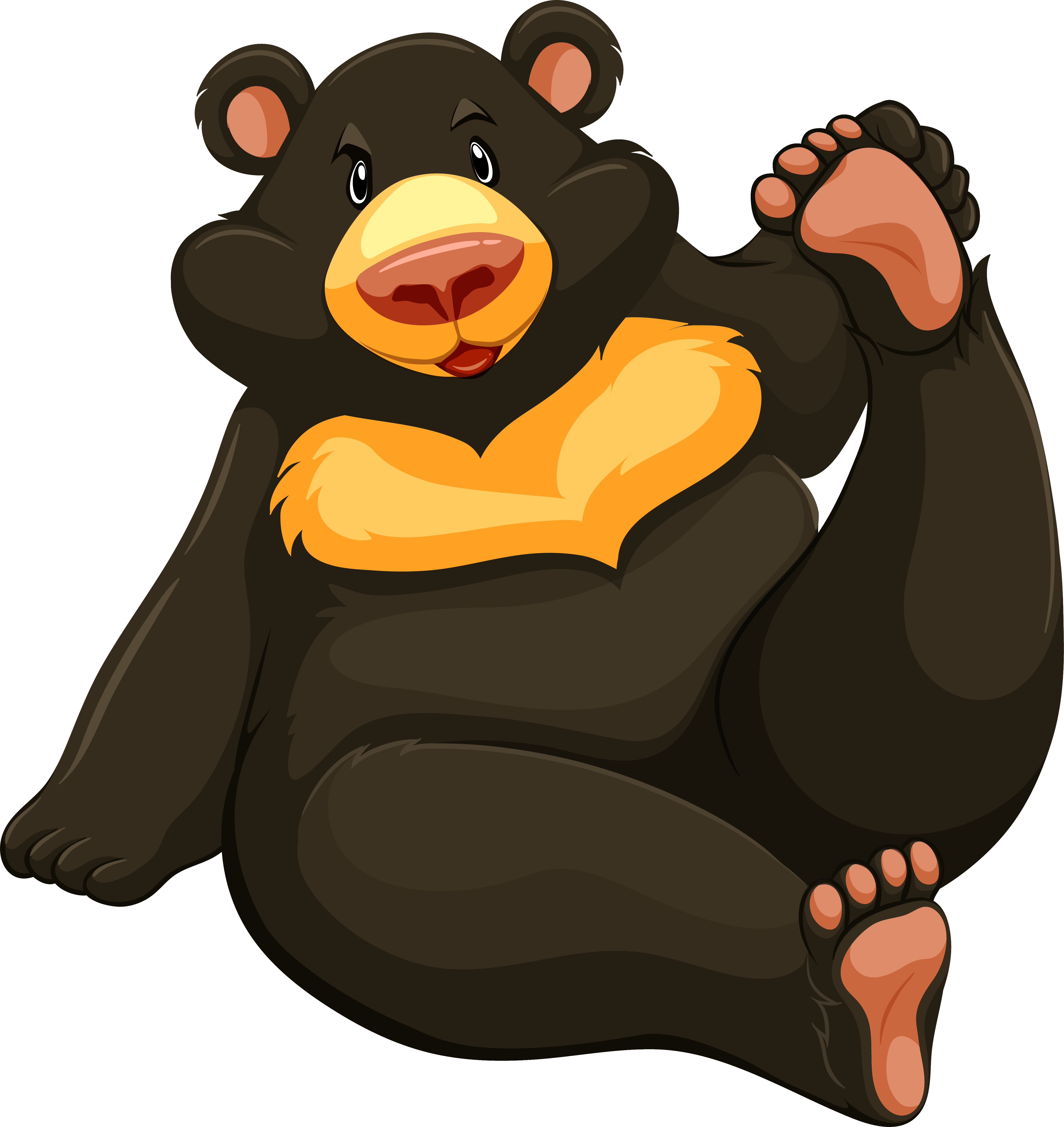 Brown Bear Giant Panda Clip Art - Brown Bear Giant Panda Clip Art (4489x4754)