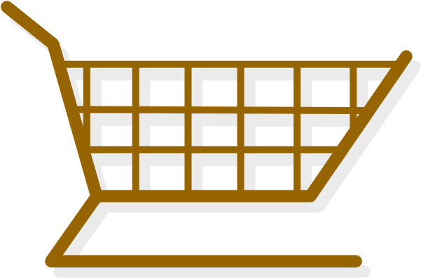 Market Supermarket Brown Clip Art At Clker - Grocery Store Symbol (600x450)