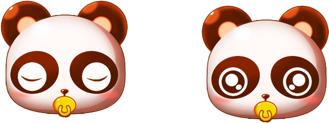 Giant Panda Cuteness Face Icon - Giant Panda Cuteness Face Icon (800x400)