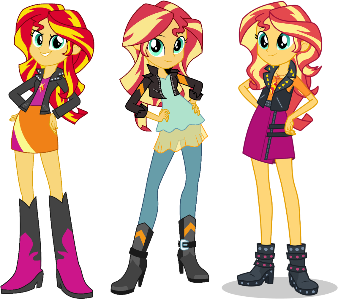 Icantunloveyou, Beautiful, Boots, Clothes, Comparison, - My Little Pony Equestria Girls Sunset Shimmer (1170x1024)