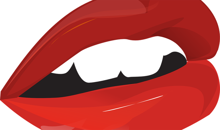 Cartoon Mouth With Teeth (772x456)