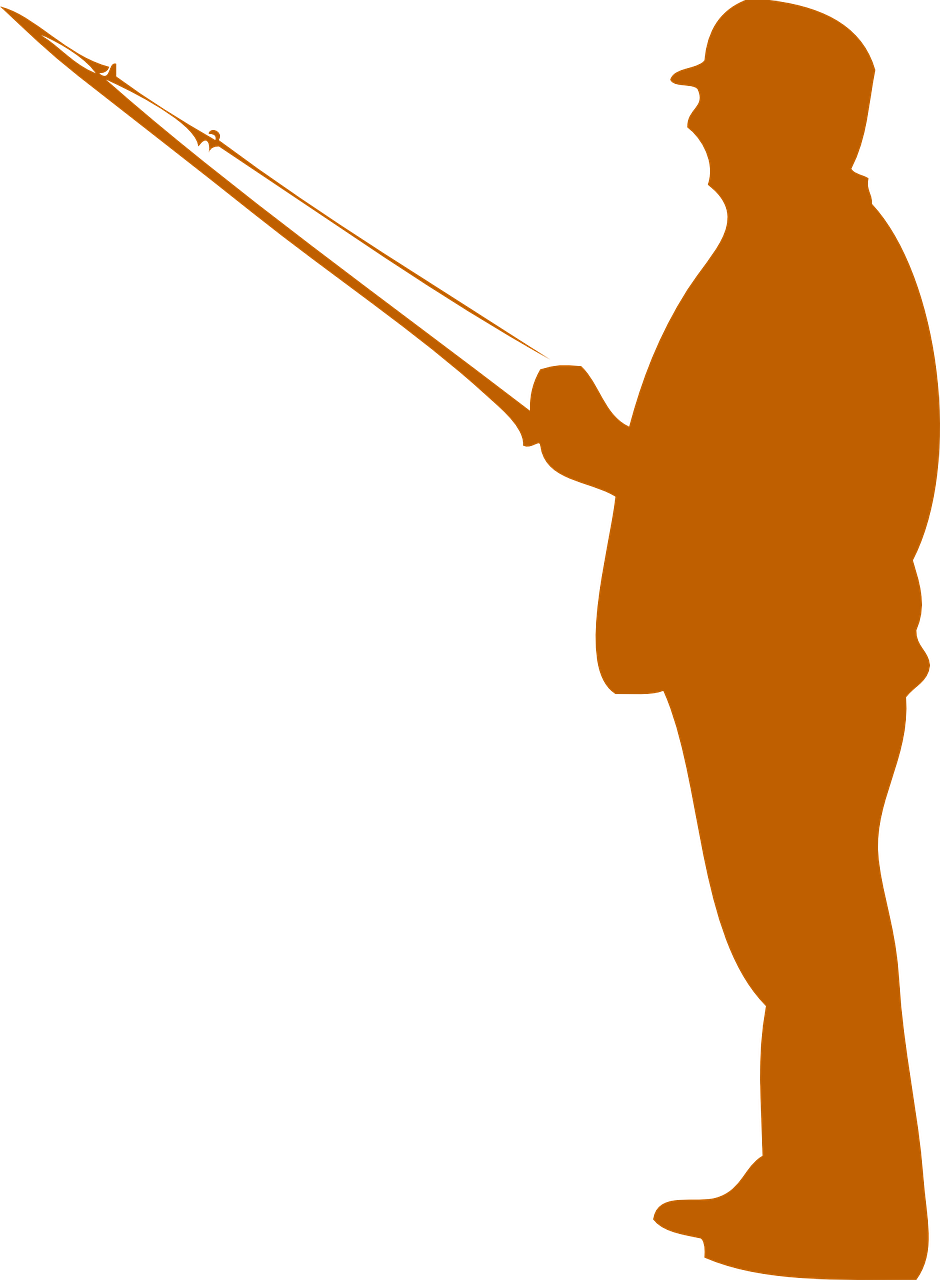 Fishing Rods Fisherman Fishing Baits & Lures Clip Art - Fishing Rods Fisherman Fishing Baits & Lures Clip Art (940x1280)
