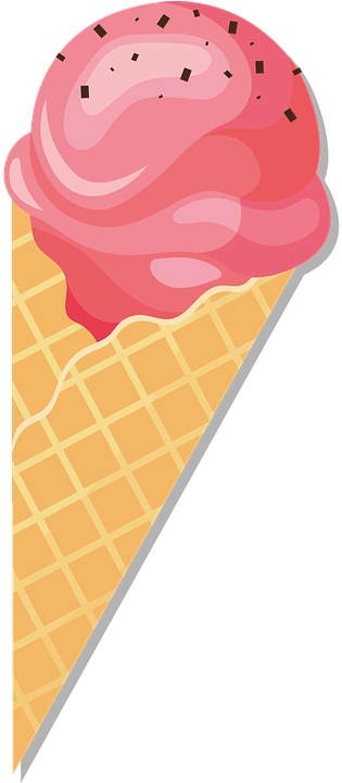 Snow Cone Clipart 15, Buy Clip Art - Strawberry Ice Cream Vector (360x720)