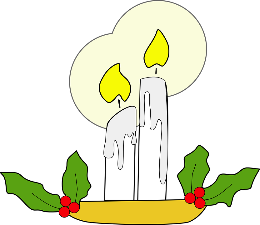 Cartoon Candle Cliparts 8, Buy Clip Art - Christmas Candles Clip Art (832x720)