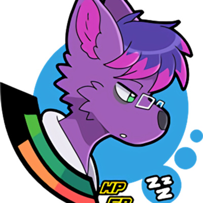 Your Purple Friend @maffsie@queer - Cartoon (400x400)