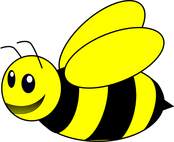 Bee Black And White (600x490)