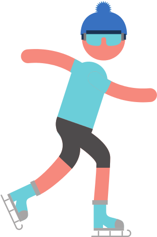 Ice Skating Athlete - Ice Skating (550x550)