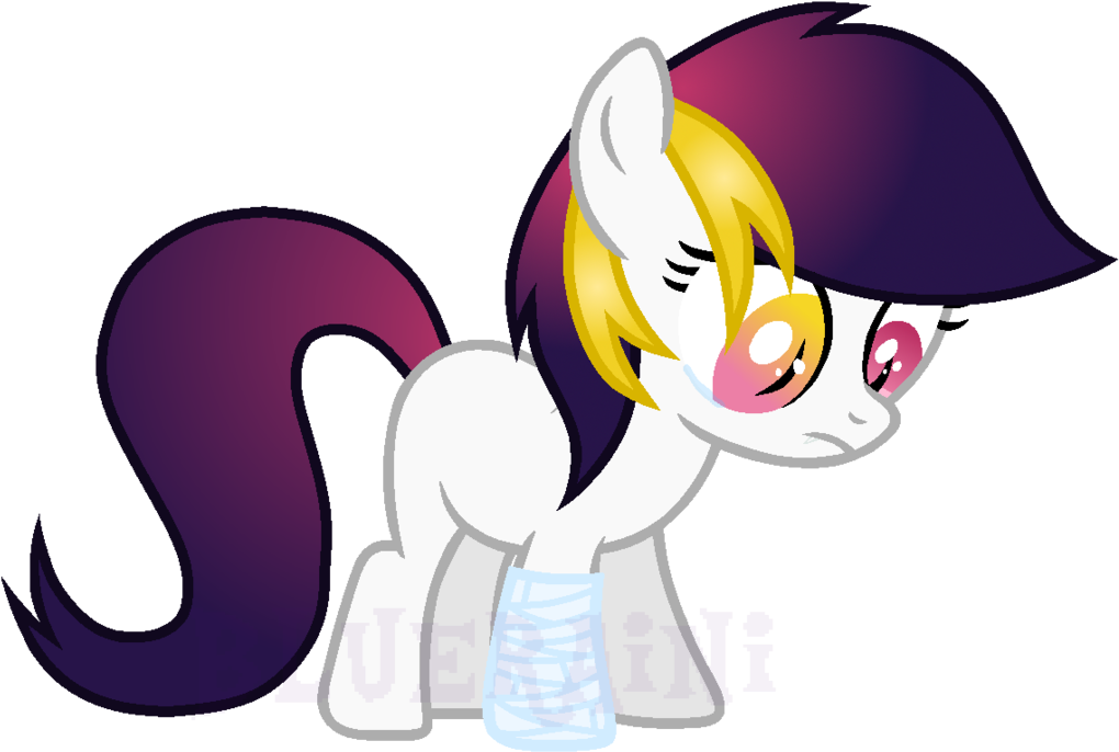 Broken Bones By Bluerainipony - Cartoon (1024x694)