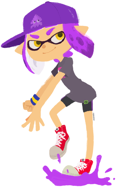 Get A Digital Drawing Of Your Splatoon Inkling All - Cartoon (498x736)