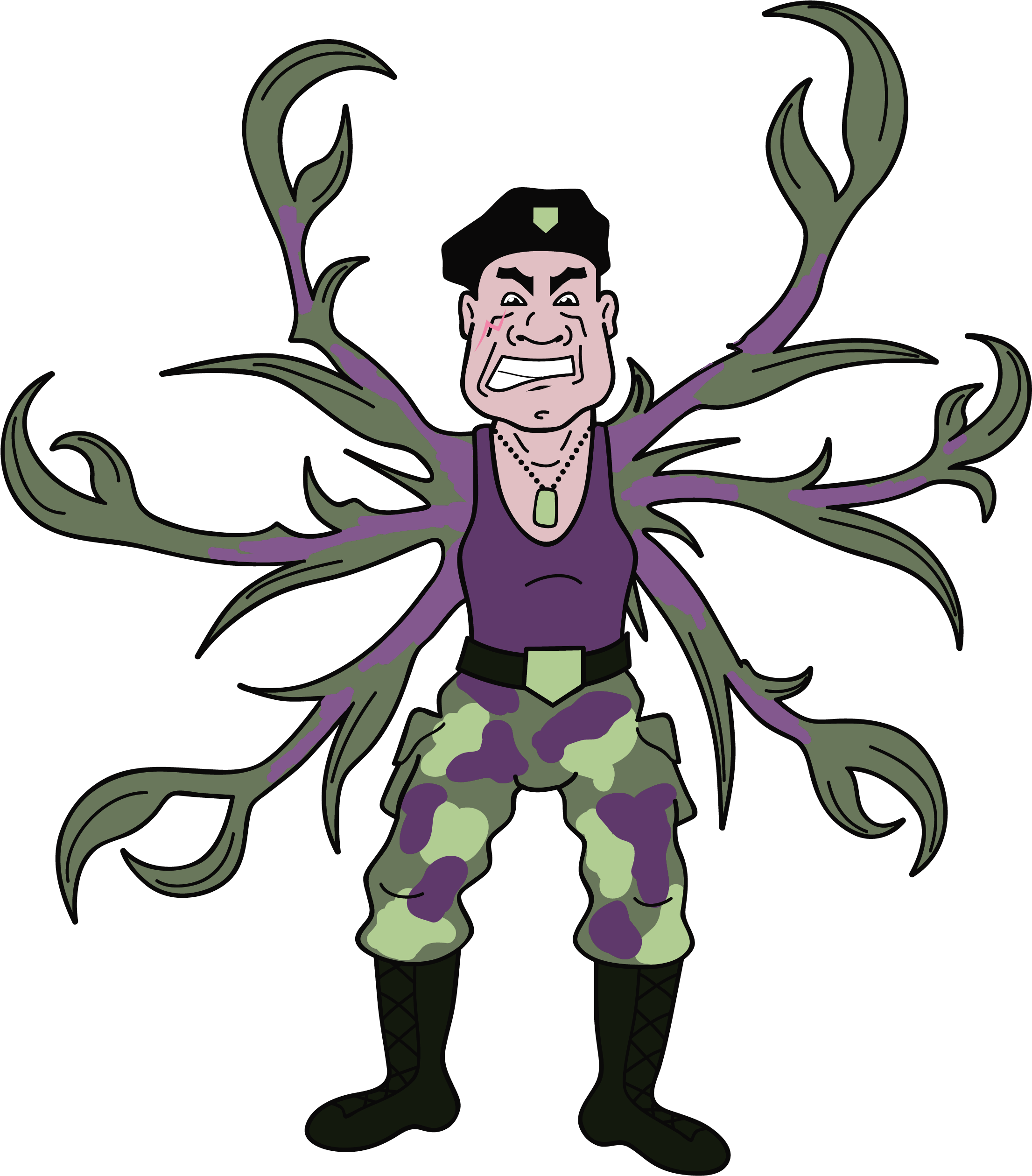 Col - Crabgrass - Crabgrass Clipart (2248x2538)