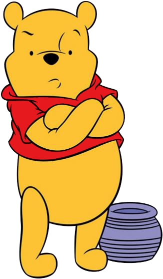 Winnie The Pooh Honey Clipart - Winnie The Pooh And Bees (347x572)