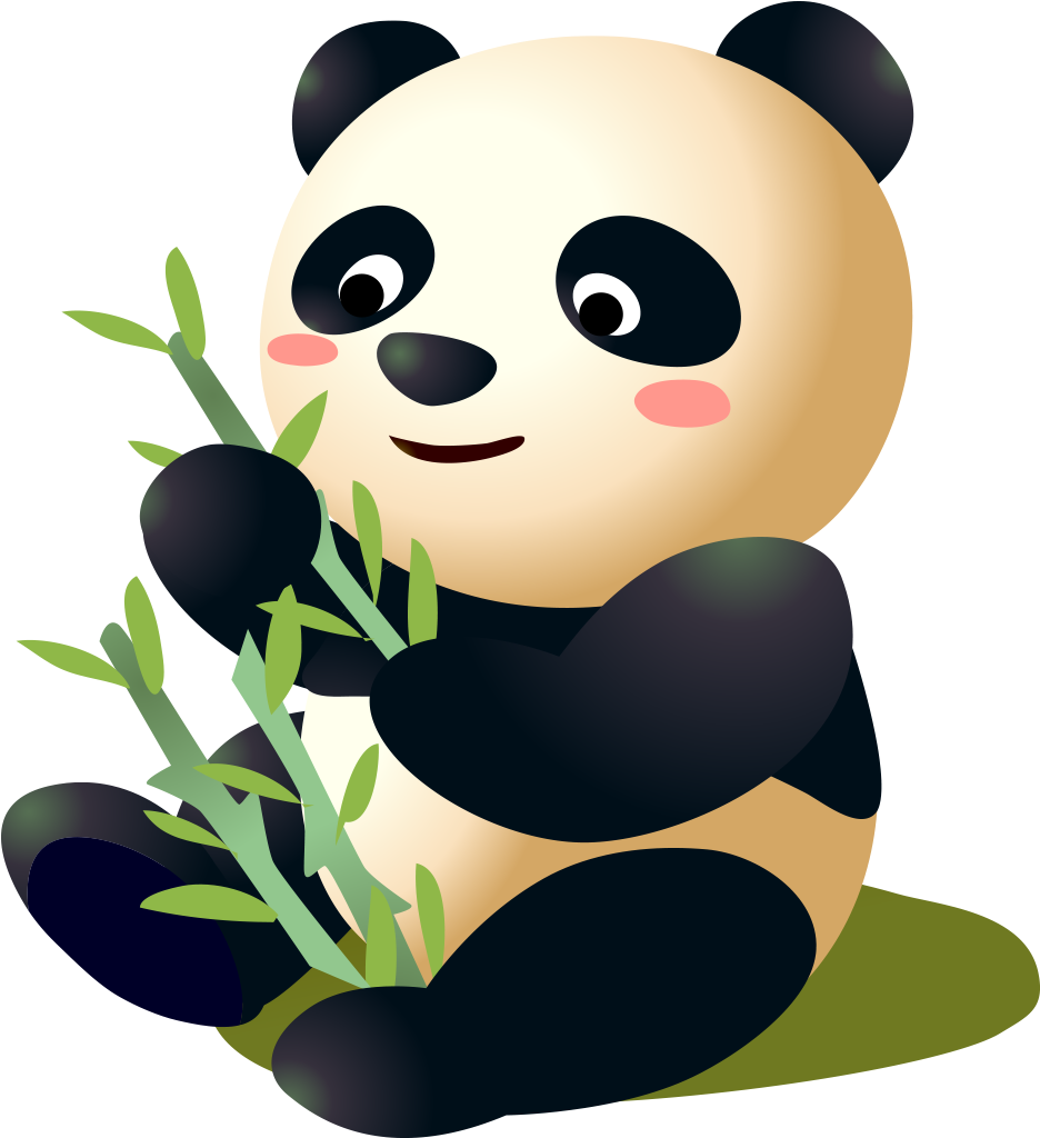Giant Panda Red Panda Cartoon - Giant Panda (1283x1046)