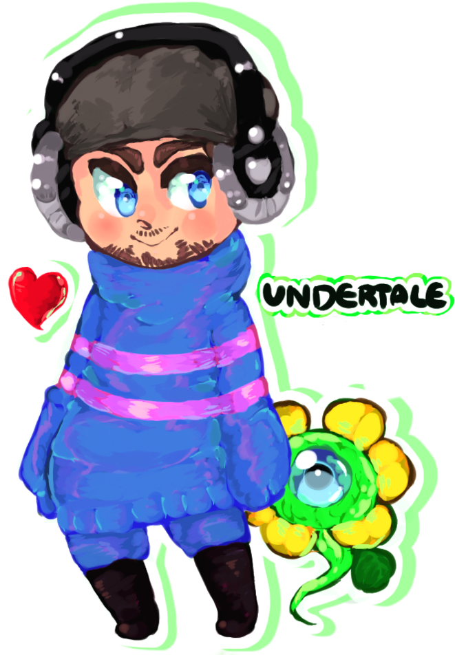 Stay Determined By Dreamdriftsprite - Cartoon (837x954)