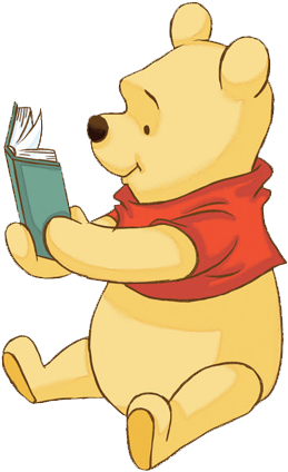 Related Winnie The Pooh Reading Clipart - Winnie Pooh Con Un Libro (286x430)