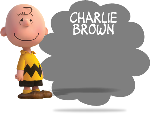 Charlie - Charlie Brown - The Peanuts Square Sticker 3" X 3" (516x434)